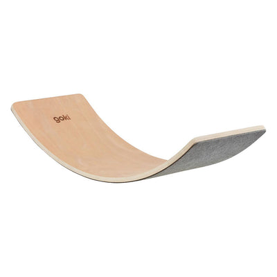 Goki Wooden Balance Board Wave avec feutre, 82 cm