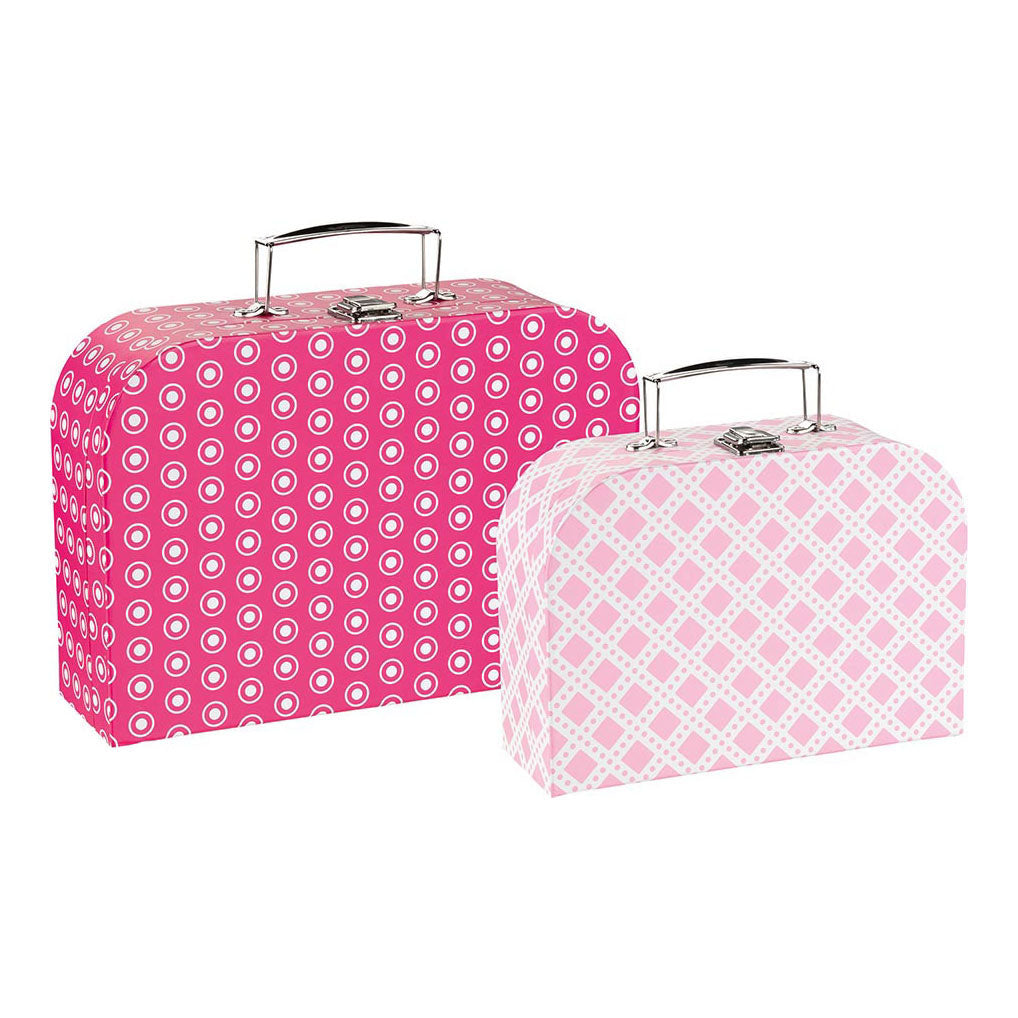 Goki Children's Buggage Set Pink Patterns, 2st.