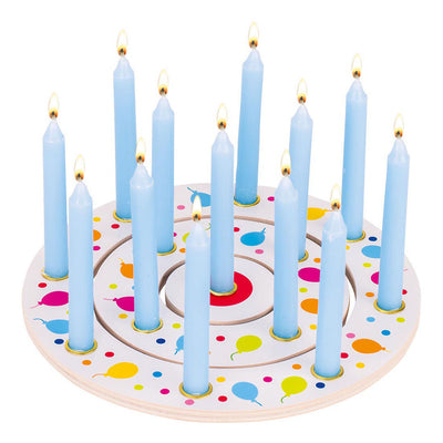 Ballons de couronne d'anniversaire en bois goki