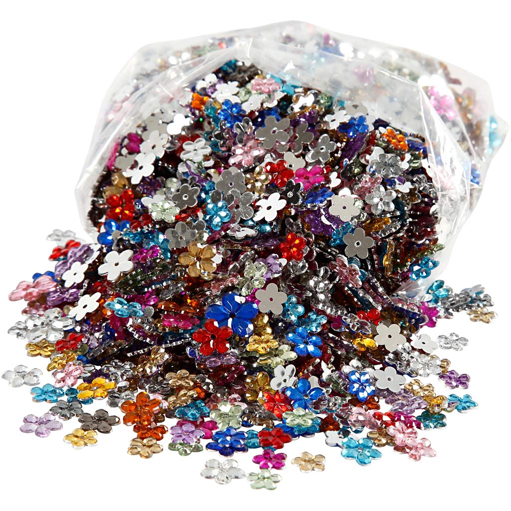Strass Creativ company, d 6+10+12 mm, différentes couleurs, 2520 pièces 1 boîte