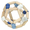 Goki Wooden Gripping Elastic Ball Bleu