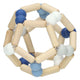 Goki Wooden Gripping Elastic Ball Bleu
