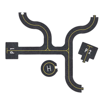 Goki Play Set Road Parts aéroport avec accessoires - 26dlg.
