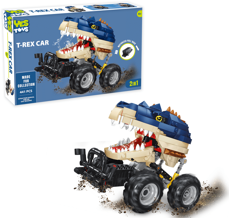 Oku yestoys voiture t-rex avec moteur 441 pièces