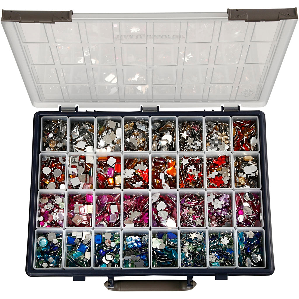 Strass Creativ company, d 6-16 mm, différentes couleurs, 32x360 pièce 1 boîte