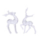 Decoris statue cerf acrylique 12x20cm clair