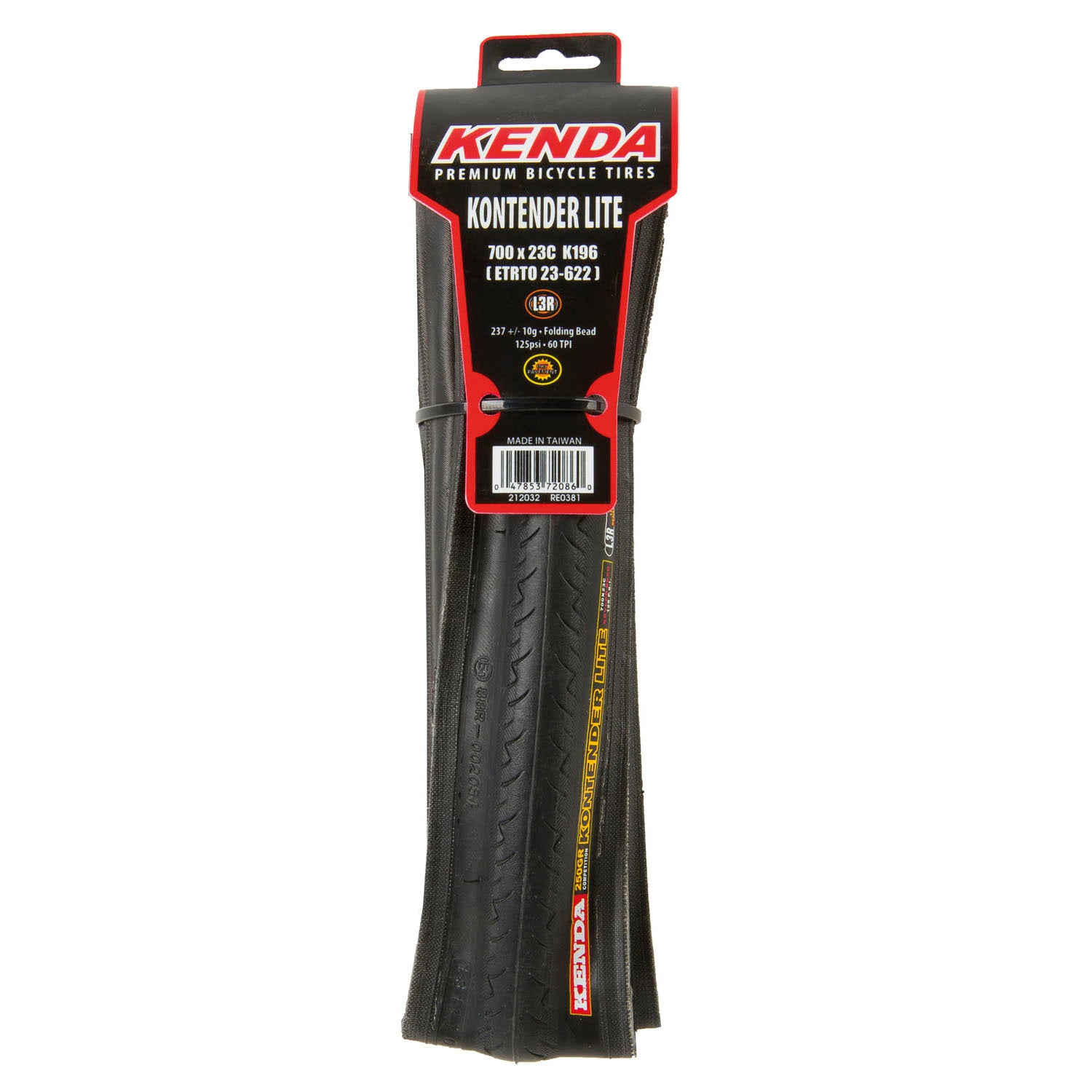 Pneu pliable Kenda kontender kevlar 700 x 23c l3r pro