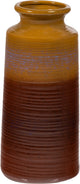 Vase décennies Woood xl ø17 cm - céramique - jaune marron - 38x17x17 cm