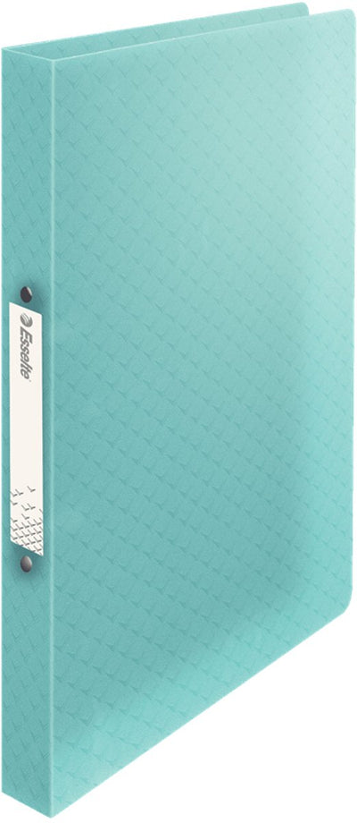 Esselte colour'breeze Classeur A4 2 anneaux avec couverture souple pour 140 feuilles - largeur de dos 25 mm - bleu