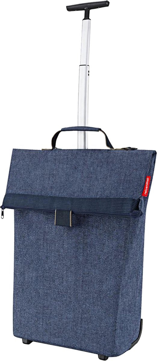 Chariot de courses Reisenthel trolley m - 43l - chevrons bleu foncé