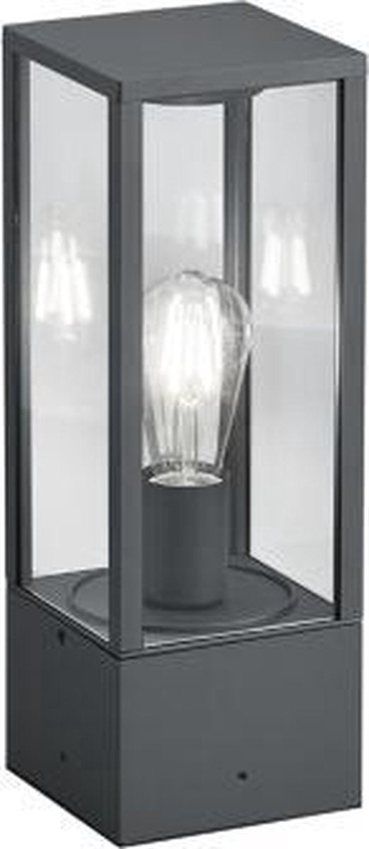 Trio garonne - lampadaire - anthracite - excl. 1x e27 7w - éclairage extérieur - ip44
