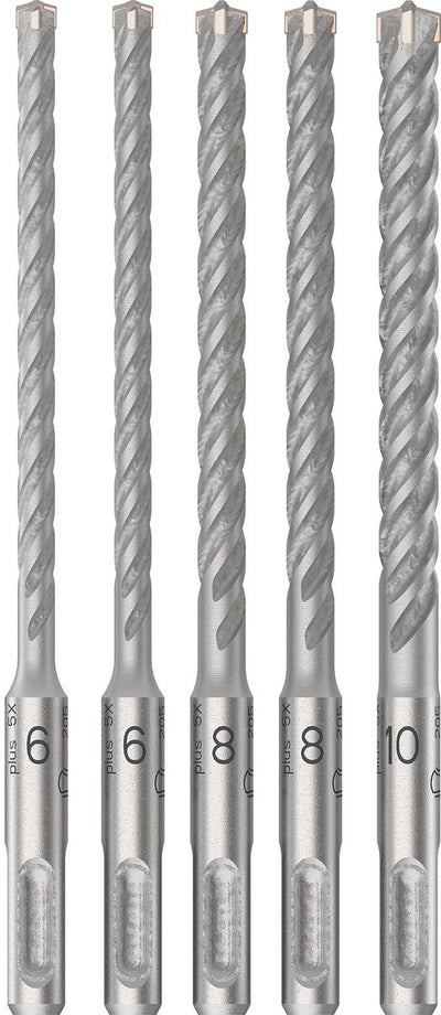 Bosch accessoires pro sds plus-5x jeu de forets à percussion | 6 6 8 8 10 mm | 5 pièces - 2608833911