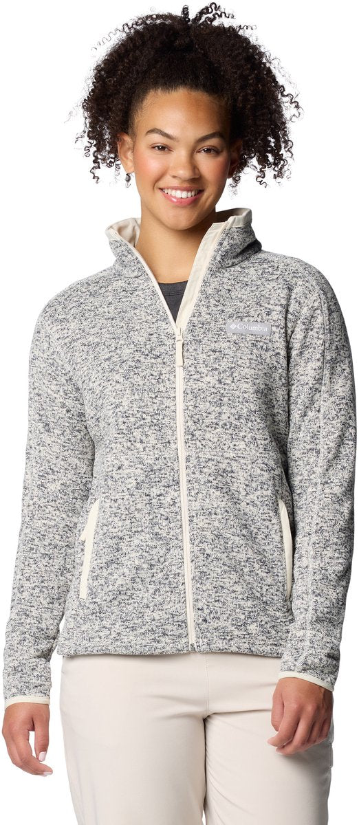 Pull outdoor femme Columbia Sweater Weather™ Full Zip II - Chalk Heather