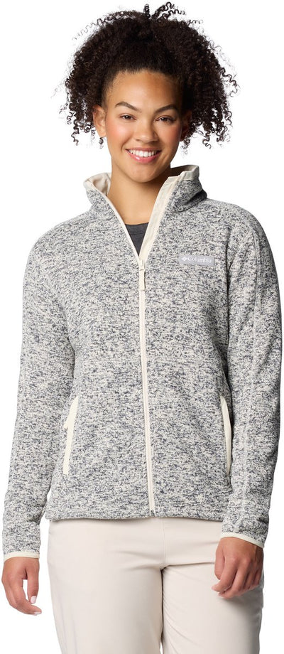 Pull outdoor femme Columbia Sweater Weather™ Full Zip II - Chalk Heather
