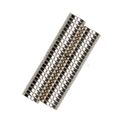 Mack 1076872 - disques aimants néodyme 10mm*2mm (n35) - argent 50pcs | 4 pièces