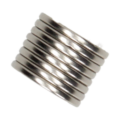 Mack 1076874 - disques aimants néodyme 19mm*2mm (n35) - argent 8pcs | 4 pièces