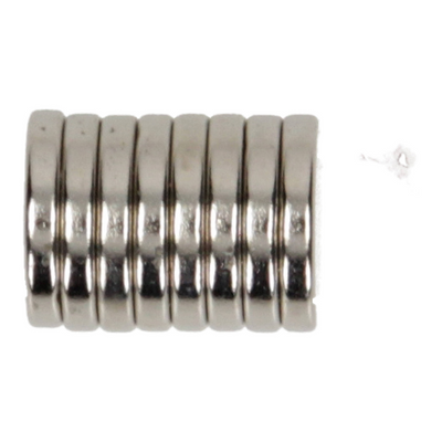 Mack 1076876 - disques aimants néodyme 12mm*2mm (n35) - argent 8pcs | 4 pièces