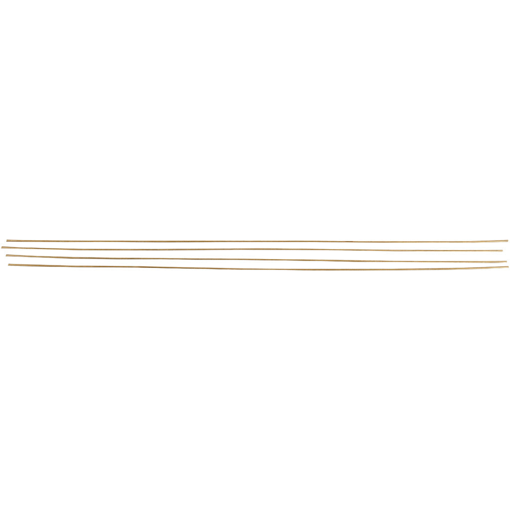 Bâton métallique Creativ company, l: 45 cm, d 2 mm, coloris bronze, 5 pièces 1 boîte