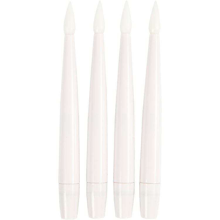 Creativ company Guirlandes lumineuses pour sapin de Noël à LED, h : 15,5 cm, d 14 mm, 4 pièces 1 boîte
