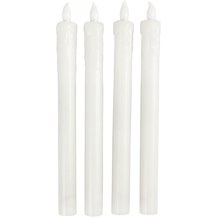 Bougies LED Creativ company, h : 24,5 cm, d 20 mm, 4 pièces 1 boîte