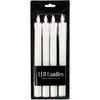 Bougies LED Creativ company, h : 24,5 cm, d 20 mm, 4 pièces 1 boîte