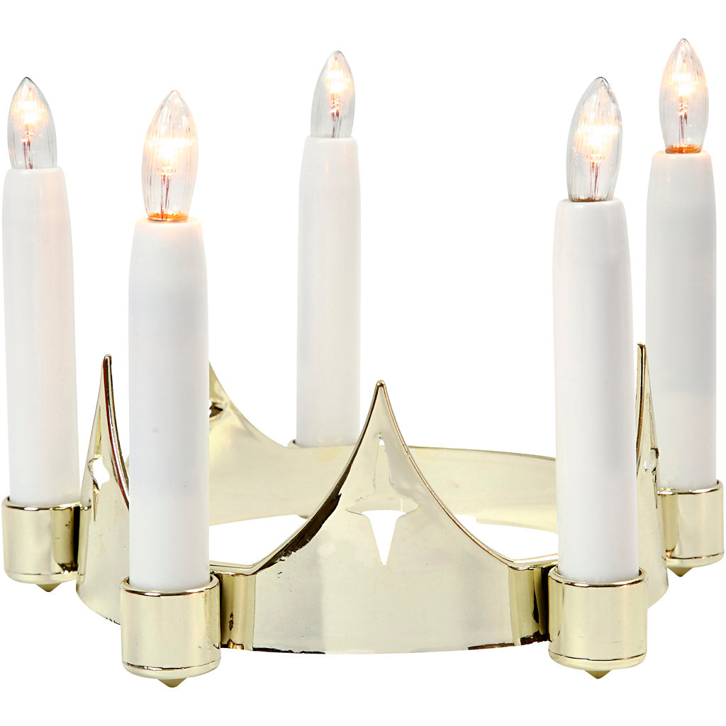 Creativ company couronne lucia, h: 14 cm, d 15-19 cm, 1 pièce