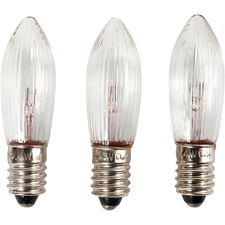 Lampes LED Creativ company, h : 45 mm, d 15 mm, 3 pièces 1 boîte