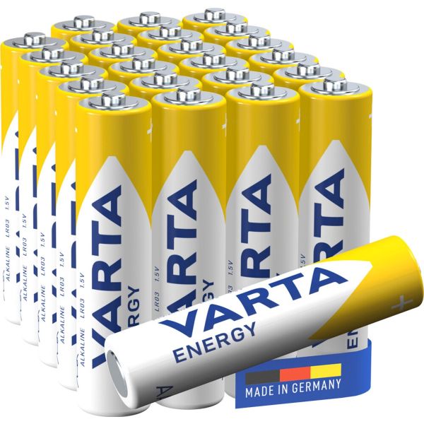 Varta pile énergie alcaline aaa lr03 (boîte = 24 pièces)
