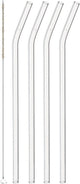 Pailles en verre Leonardo ciao avec pli - lot de 4 + pinceau