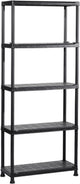 Etagère en plastique Keter - support de rangement - 75x32x176cm - noir