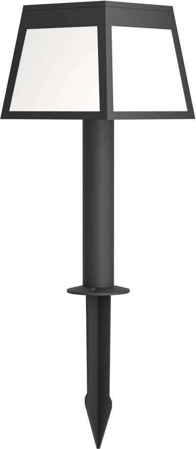 Lampe solaire Eglo Altilia - lampe sur pied d'extérieur - énergie solaire - LED - 56 cm - noir et blanc