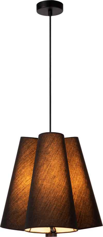 Lucide gregory - suspension - ø 34,3 cm - 3xe27 - noir