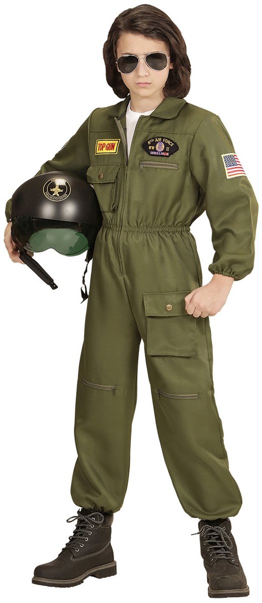 Combinaison de pilote d'avion de chasse Widmann enfant