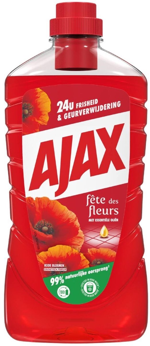 Nettoyant tout usage Ajax - fleurs rouges