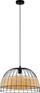 Eglo anwick - suspension - e27 - ø 50 cm - rotin noir