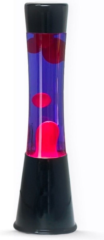 Lavalamp noir rose violet, 40 cm