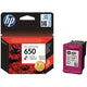 Cartouche de toner hp cz102ae 650 couleur