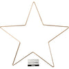 Étoile de l'entreprise Creativ, d 30 cm, épaisseur 3 mm, or, 1 pièce