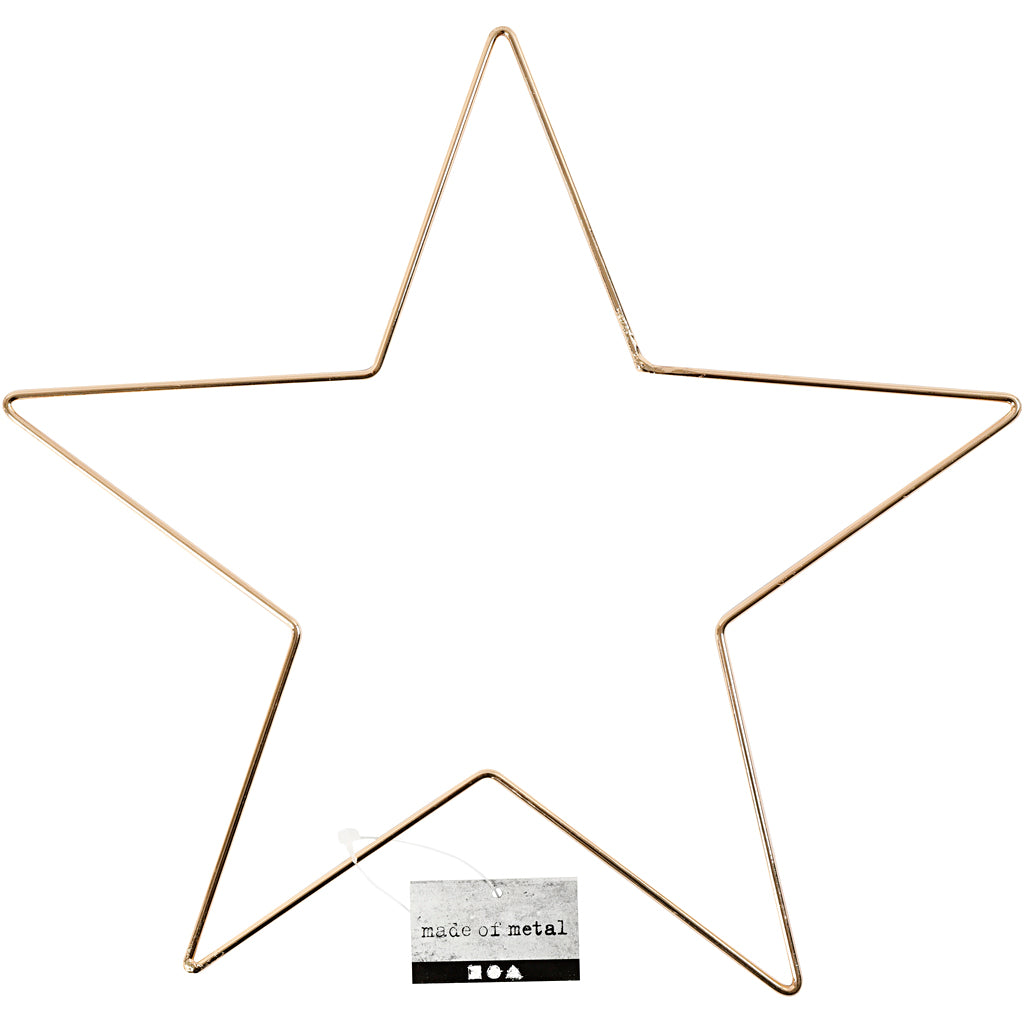 Étoile de l'entreprise Creativ, d 30 cm, épaisseur 3 mm, or, 1 pièce