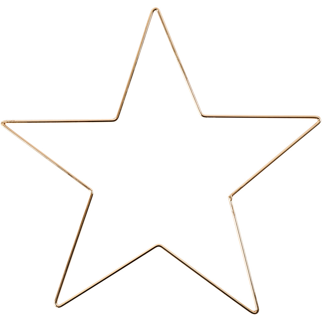 Étoile de l'entreprise Creativ, d 30 cm, épaisseur 3 mm, or, 1 pièce