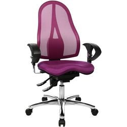 Chaise de bureau pivotante topstat sitness 15 violet