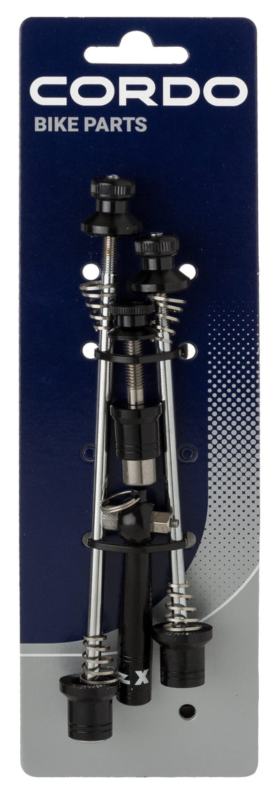 Fixation rapide Cordo avec verrouillage v+a+ tige de selle noir