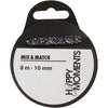 Ruban de satin Creativ company, l: 10 mm, noir, 8 m 1 rouleau