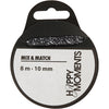 Ruban de satin Creativ company, l: 10 mm, noir, 8 m 1 rouleau