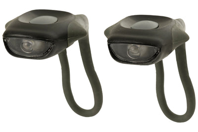 Cordo kit d'éclairage de vélo mini-sangle LED batterie noir