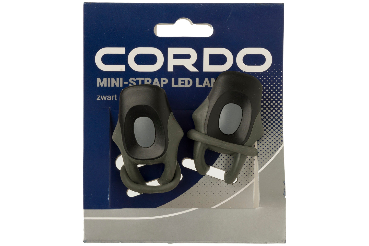 Cordo kit d'éclairage de vélo mini-sangle LED batterie noir
