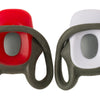 Kit d'éclairage vélo Cordo mini-sangle LED batterie blanc rouge