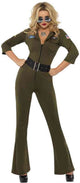 Vegaoo Costume de pilote Hottie Top Gun™ pour femme - Déguisement - Moyen