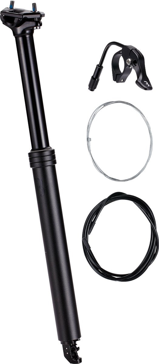 Bbb cycling lift post tige de selle réglable tige télescopique ø31,6 mm - tige de selle avec levier de commande à distance - 470 mm - certifié pour : vélo électrique, vélo de course vtt - bsp-51
