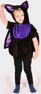 Den Goda Fen habille cape toile d'araignée noire pour enfants 98-128.